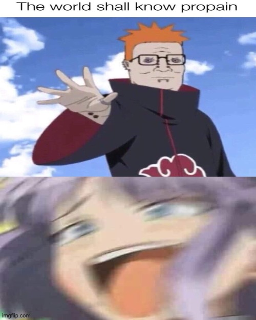wait isnt that hank hill no its propain from naruto | image tagged in memes,lol,hank hill,pain,naruto | made w/ Imgflip meme maker