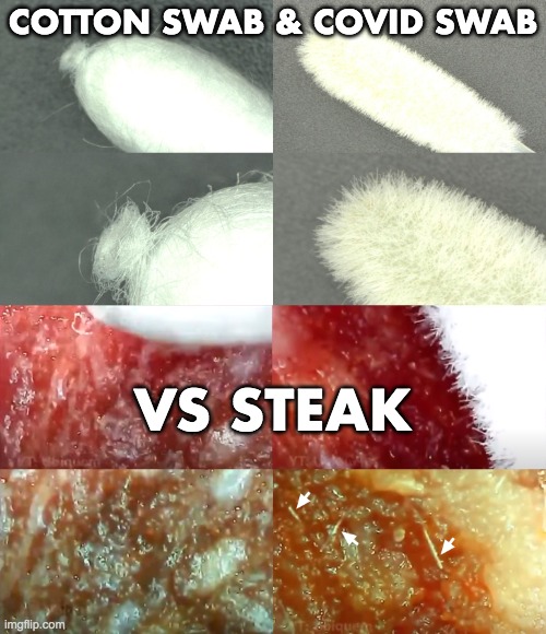 COTTON SWAB & COVID SWAB VS STEAK | made w/ Imgflip meme maker