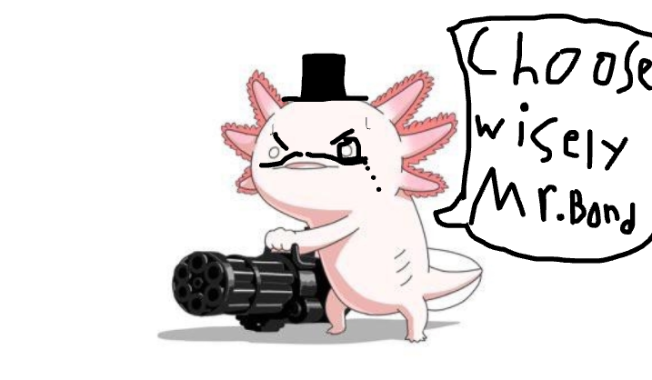 Choose wisely axolotl Blank Meme Template