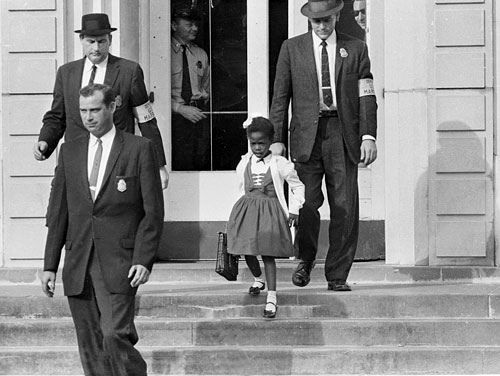 Ruby Bridges New Orleans 1960 desegregation Blank Meme Template