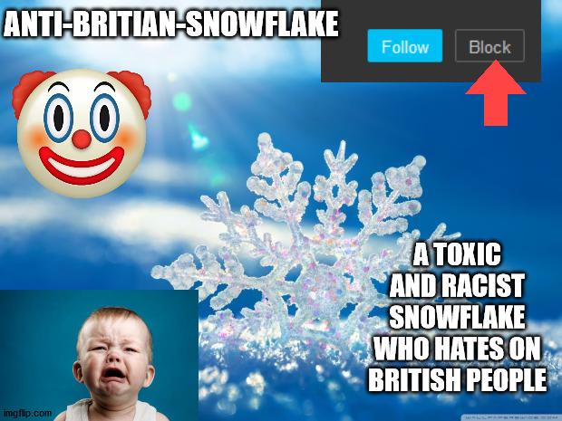 High Quality Anti-Britian-Snowflake Blank Meme Template