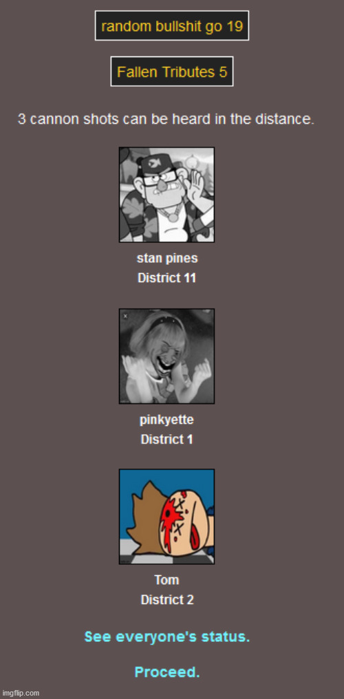 as you can see i gave the eddsworld characters custom death icons | image tagged in hunger games,eddsworld | made w/ Imgflip meme maker