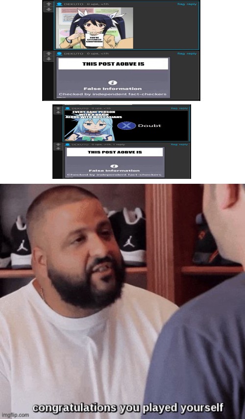 image tagged in blank white template,dj khaled you played yourself | made w/ Imgflip meme maker