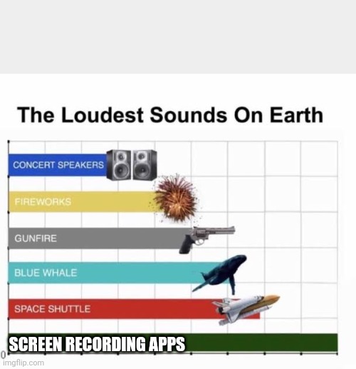CRINGE SUCKS | SCREEN RECORDING APPS | image tagged in the loudest sounds on earth,relatable memes | made w/ Imgflip meme maker