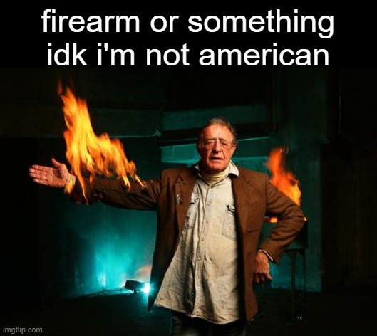 i will be honest | firearm or something idk i'm not american | image tagged in memes | made w/ Imgflip meme maker