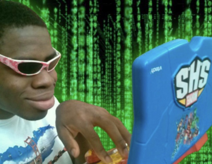 High Quality Hacking negro Blank Meme Template
