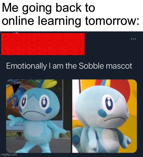 Me going back to online learning tomorrow: | made w/ Imgflip meme maker