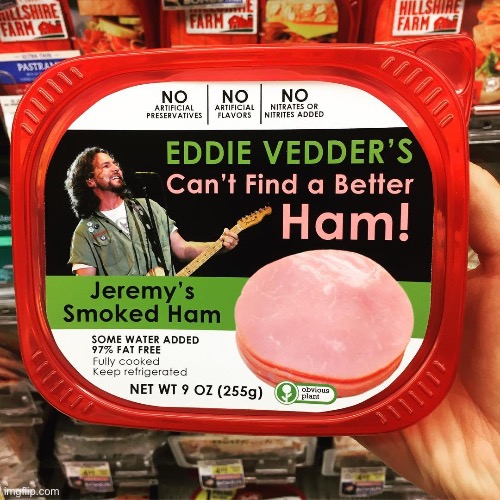 Pearl Jam Ham | image tagged in funny memes,bad jokes | made w/ Imgflip meme maker