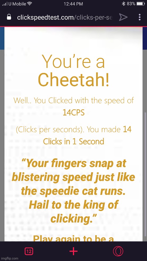 imma try reaching 17 cps just to break the world record. | made w/ Imgflip meme maker