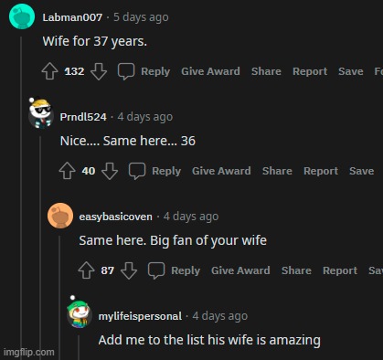 His wife. | made w/ Imgflip meme maker