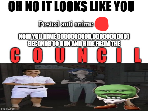 Anti-Anti-Anime Punishment Blank Meme Template