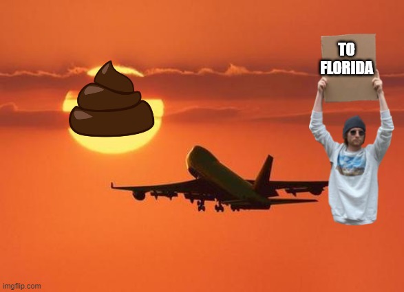 airplanelove | TO FLORIDA | image tagged in airplanelove | made w/ Imgflip meme maker