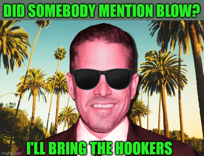 DID SOMEBODY MENTION BLOW? I'LL BRING THE HOOKERS | made w/ Imgflip meme maker