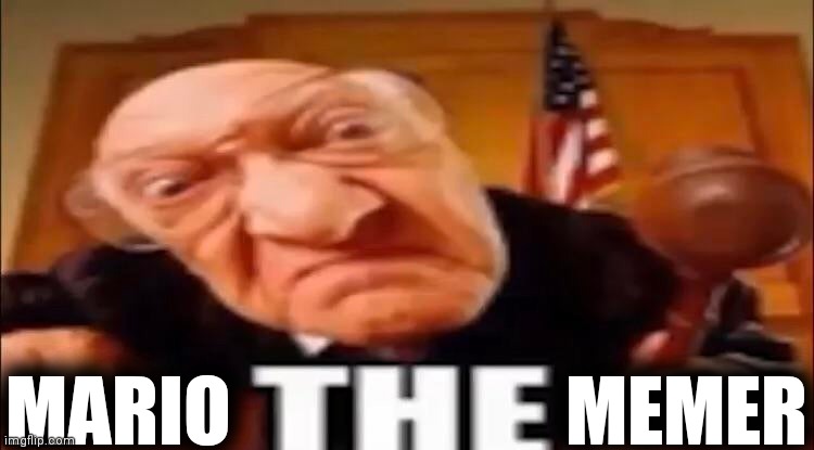 Me :D | MARIO                      MEMER | image tagged in t h e | made w/ Imgflip meme maker