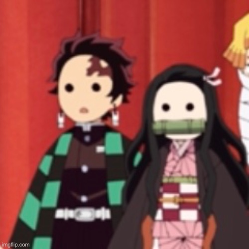 Tanjiro and nezuko cuz I feel like it | image tagged in anime | made w/ Imgflip meme maker