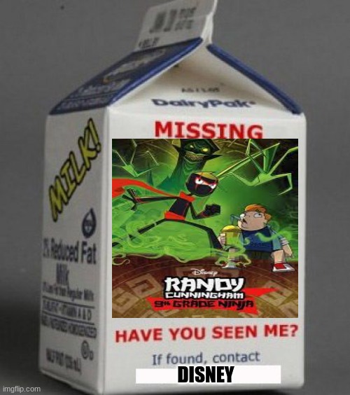 I wanted more of this show | DISNEY | image tagged in milk carton,cartoons | made w/ Imgflip meme maker