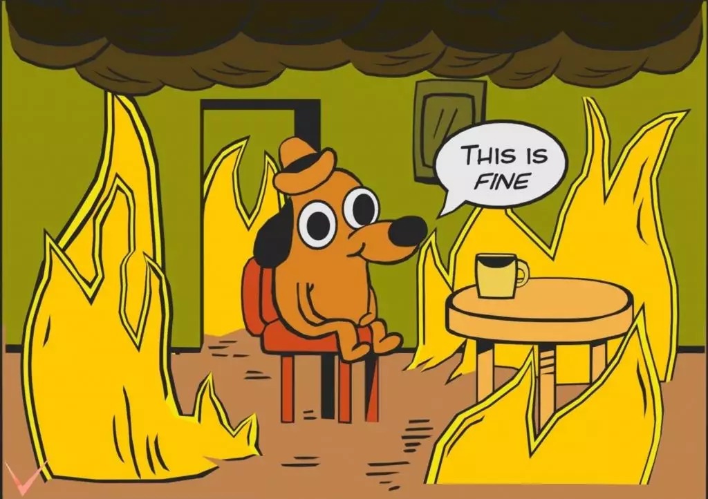 This is fine Blank Template Imgflip