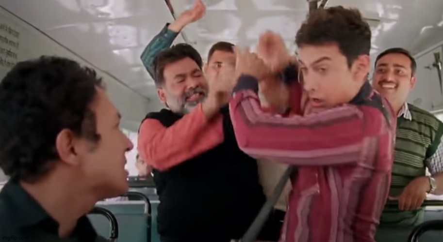 Indian Bus Fight | image tagged in indian bus fight | made w/ Imgflip meme maker