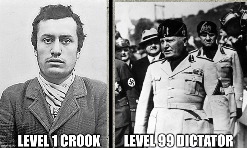 LEVEL 99 DICTATOR; LEVEL 1 CROOK | made w/ Imgflip meme maker