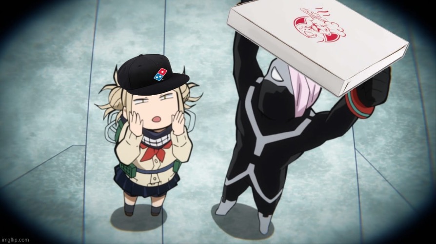 Bich we got your pizza | image tagged in anime | made w/ Imgflip meme maker