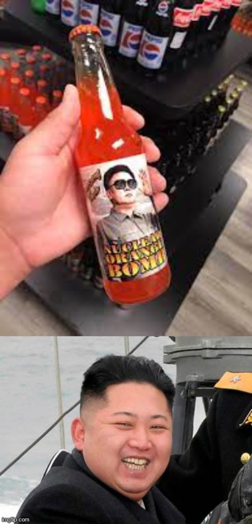 Explosive Flavor! | image tagged in happy kim jong un | made w/ Imgflip meme maker