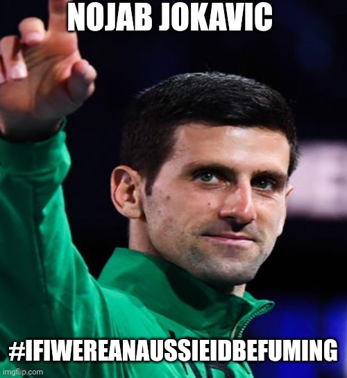  NOJAB JOKAVIC; #IFIWEREANAUSSIEIDBEFUMING | image tagged in memes,ancient aliens | made w/ Imgflip meme maker