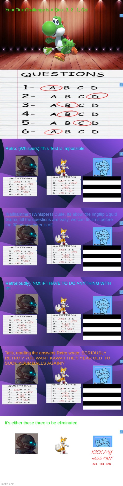 Character Elimination S1 E1(Contest) | made w/ Imgflip meme maker