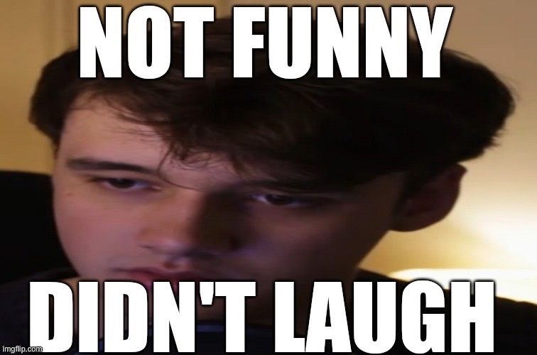 not funny, didn't laugh | image tagged in not funny didn't laugh | made w/ Imgflip meme maker