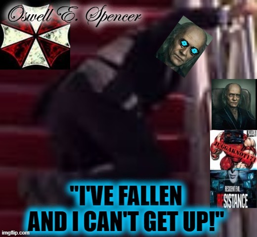 Oswell E spencer | image tagged in resident evil | made w/ Imgflip meme maker