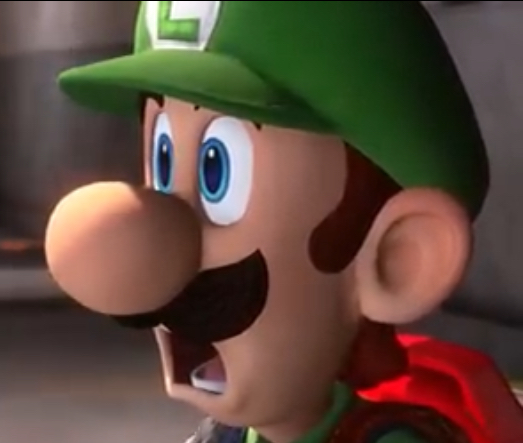 High Quality Shocked Luigi Blank Meme Template