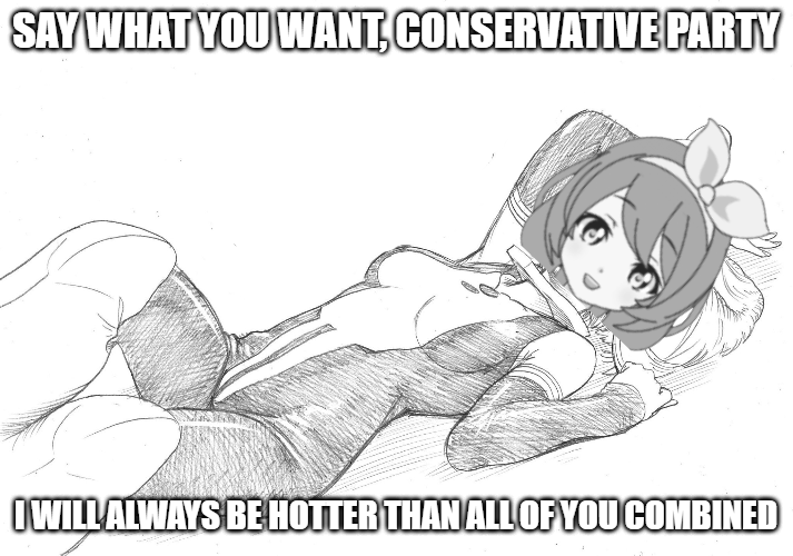 Me when conservative party Blank Meme Template