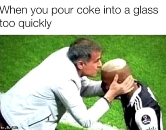 Coke | image tagged in soccer | made w/ Imgflip meme maker
