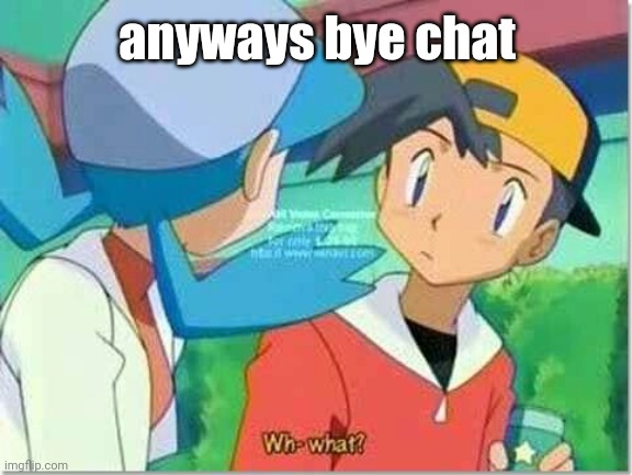 Wh-what? | anyways bye chat | image tagged in wh-what | made w/ Imgflip meme maker