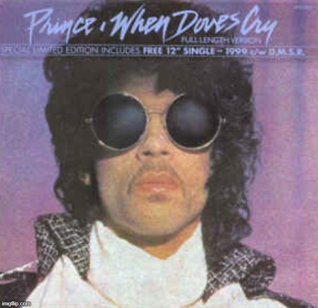 Prince when doves cry | image tagged in prince when doves cry | made w/ Imgflip meme maker