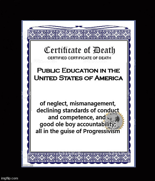 death of public education | image tagged in education,classroom chaos | made w/ Imgflip meme maker