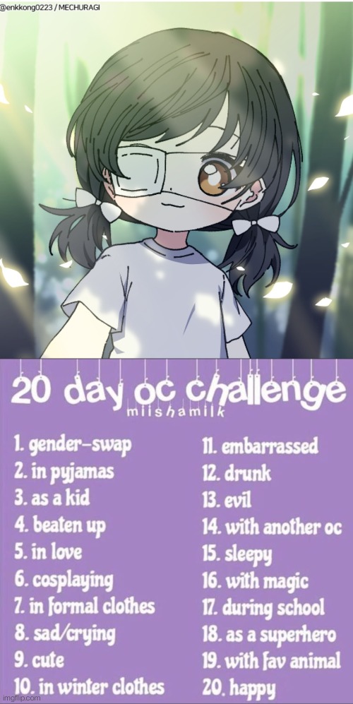 Mimic when she was a child | image tagged in 20 day oc challenge,child | made w/ Imgflip meme maker