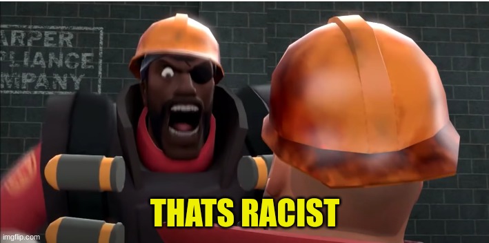 THATS RACIST | image tagged in thats racist | made w/ Imgflip meme maker