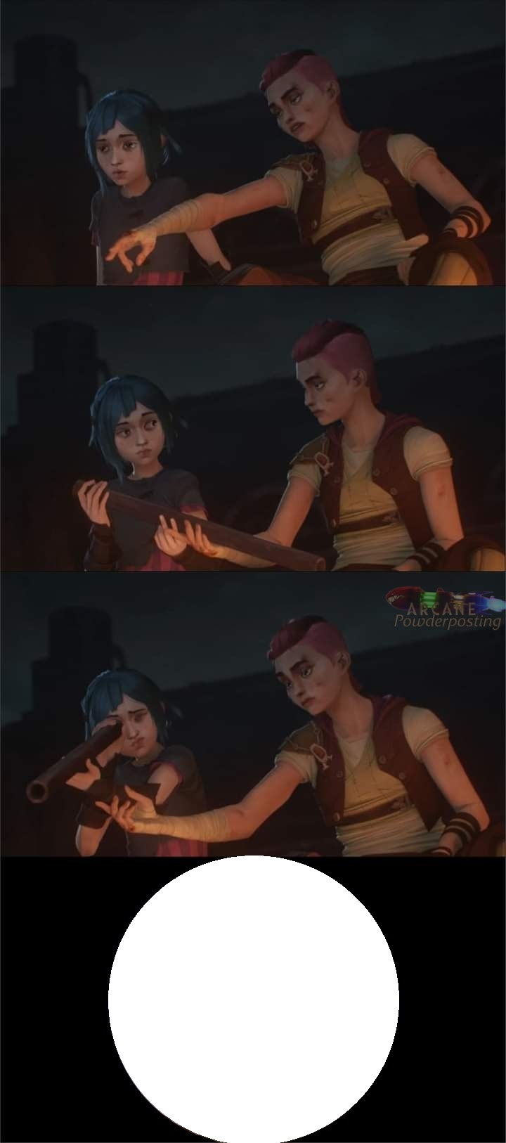 High Quality vi and powder Blank Meme Template