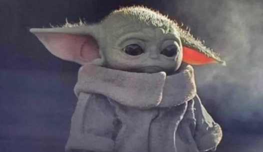 High Quality Sad Baby Yoda Blank Meme Template
