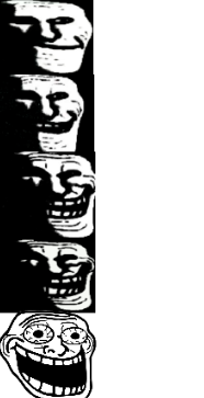 trollge becomes happy Blank Meme Template