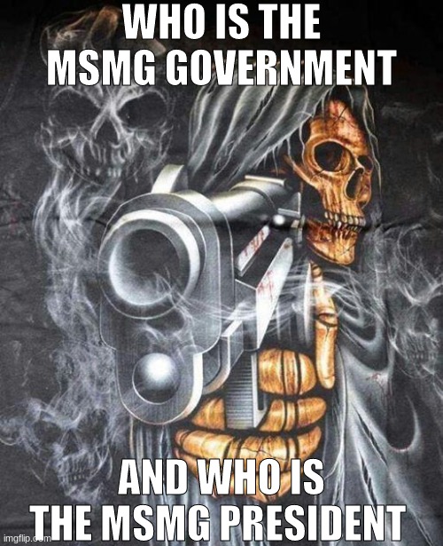WHO IS THE MSMG GOVERNMENT; AND WHO IS THE MSMG PRESIDENT | made w/ Imgflip meme maker
