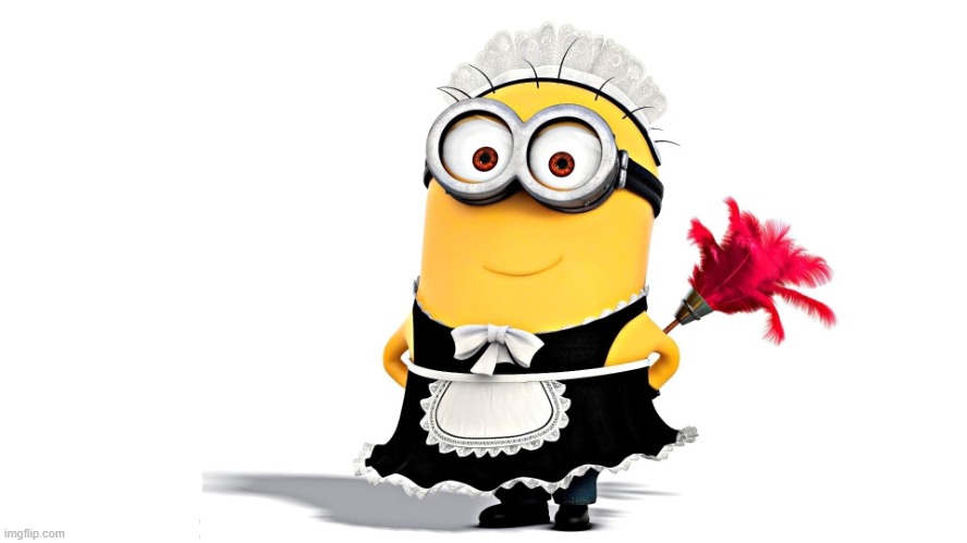 Minion Maid | image tagged in minion maid | made w/ Imgflip meme maker