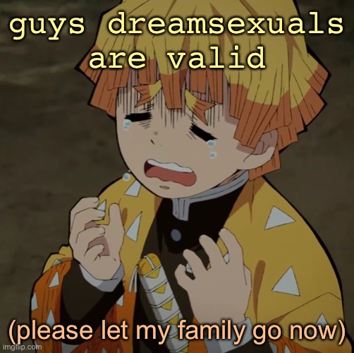 please | guys dreamsexuals are valid; (please let my family go now) | image tagged in c r y | made w/ Imgflip meme maker