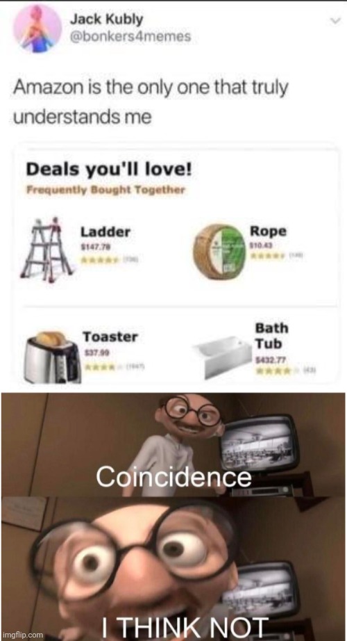 creative title go brrrr | image tagged in coincidence i think not,suicide,dark humor | made w/ Imgflip meme maker