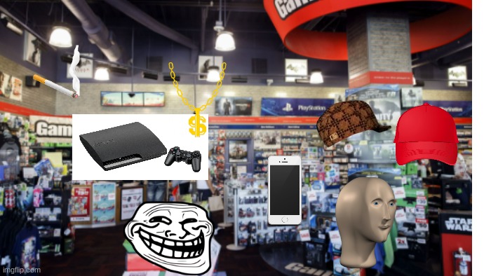 the meme guys goes to gamestop part 2 | image tagged in funny,memes,gamestop | made w/ Imgflip meme maker