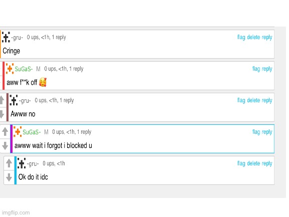 All i said was cringe  | made w/ Imgflip meme maker