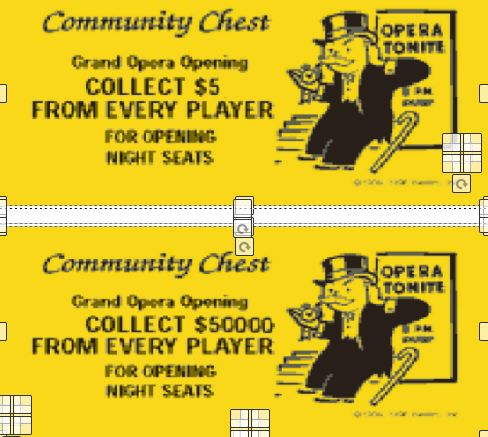 monopoly community chest cards template