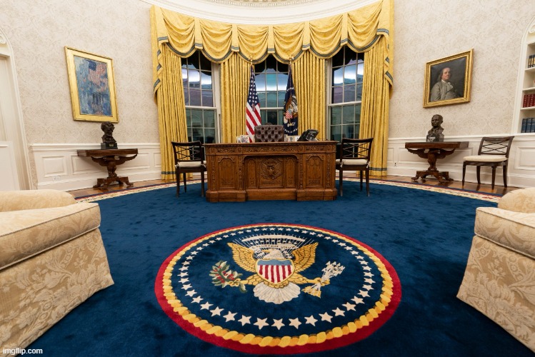 Oval office | image tagged in oval office | made w/ Imgflip meme maker