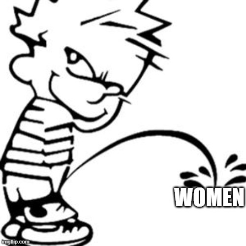 piss on you | WOMEN | image tagged in piss on you | made w/ Imgflip meme maker