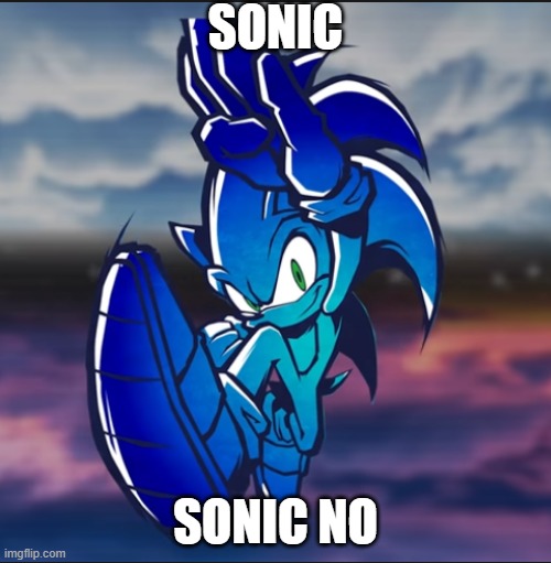 sonic stop | SONIC; SONIC NO | made w/ Imgflip meme maker